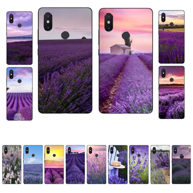 

Simple lavender Purple flowers Phone Case for Xiaomi mi 8 9 10 lite pro 9SE 5 6 X max 2 3 mix2s F1