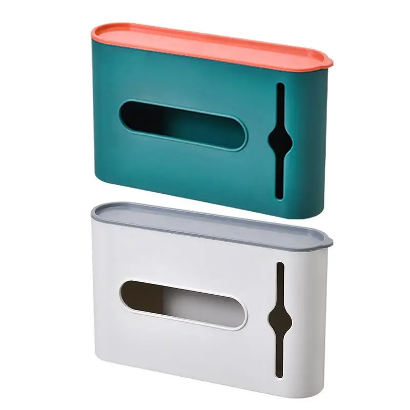 

Garbage Bag Dispenser Plastics Bags Garbage Bag Dispenser For Cabinet Door Durable Space-Saving Plastics Bag Dispenser Open Lid