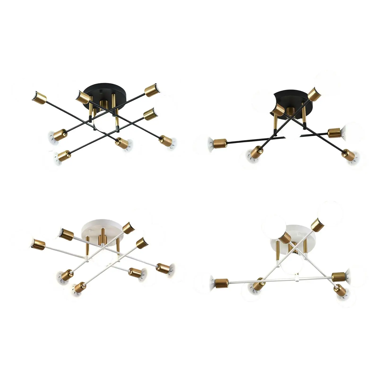 

Nordic Sputnik Chandelier E27 Base Ceiling Light for Living Room, Apartment Decor