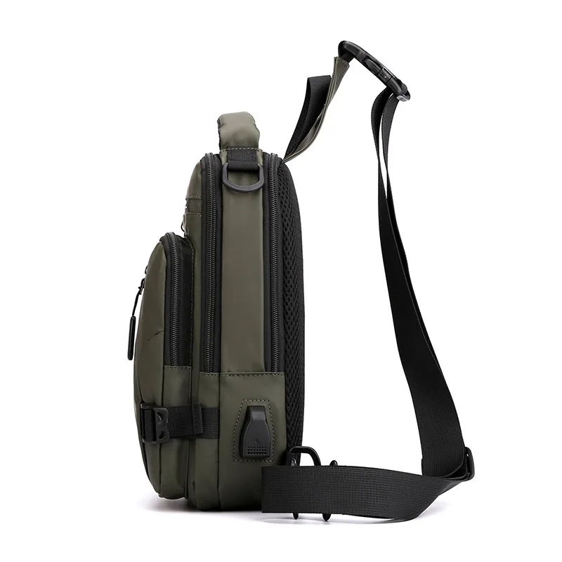 New Men's Multi Function Chest Bag Fashion Leisure One Shoulder Oblique Shoulder Bag Waterproof Space Cloth Backpack