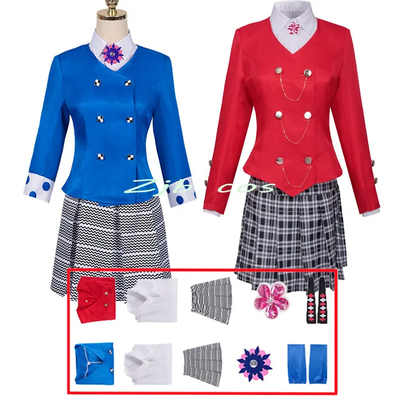 

2 Color Veronica Sawyer Cosplay Movie Heathers The Musical Veronica Costume Uniform Skirt Outfits Halloween Carnival Costumes