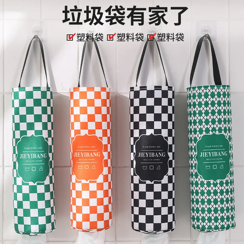 

Kitchen Garbage Bag round Storage Bag Sundries Wall Hanging Organizing Convenient Extraction Box Storage Bag Kitchen Hanging Bag