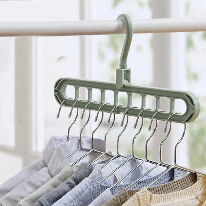 

2pcs Magic Multi-port Support hangers for Clothes Drying Rack Multifunction Plastic Clothes rack drying hanger Storage Hangers