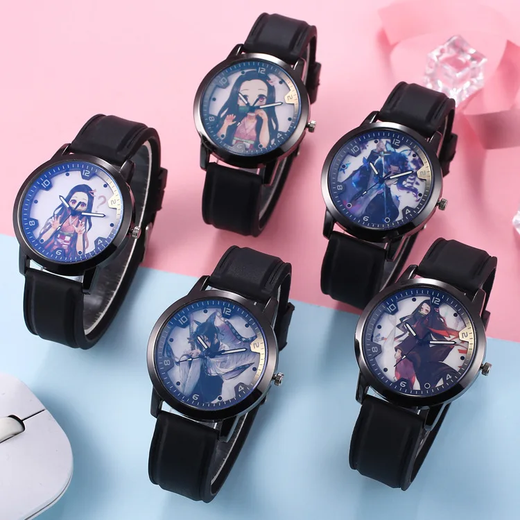 

Anime Peripheral Watch Ghost Slayer Blade Kitchen Gate Tanjiro Nedouzi My Wife Zenitsu Inosuke Anime Watch Watch
