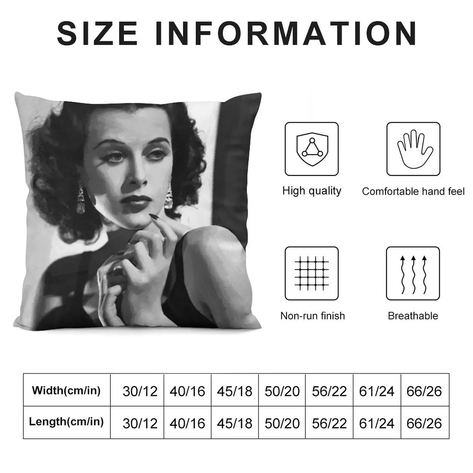 Винтажная Hedy Lamarr картина маслом декоративная подушка для дивана чехол