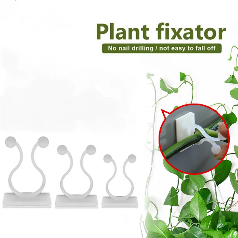 Самоклеящаяся Пряжка для подъема растений настенный крючок сада зажим на стену