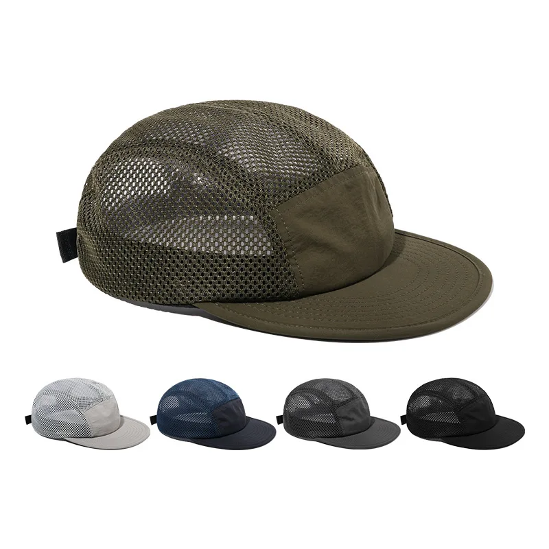 

Summer Quick Drying Cap 5 Panel Baseball Hats for Men Women Gorras Snapback Trucker Mesh Caps Outdoor Breathable Sports Cap