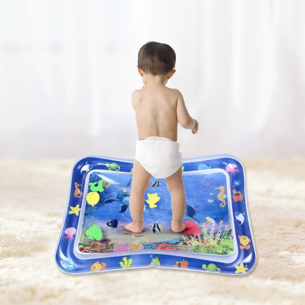 

Creative Dual Use Toys Baby Inflatable Patted Pad Baby Inflatable Crawling Water Cushion Water Play Mat Gift for Kids