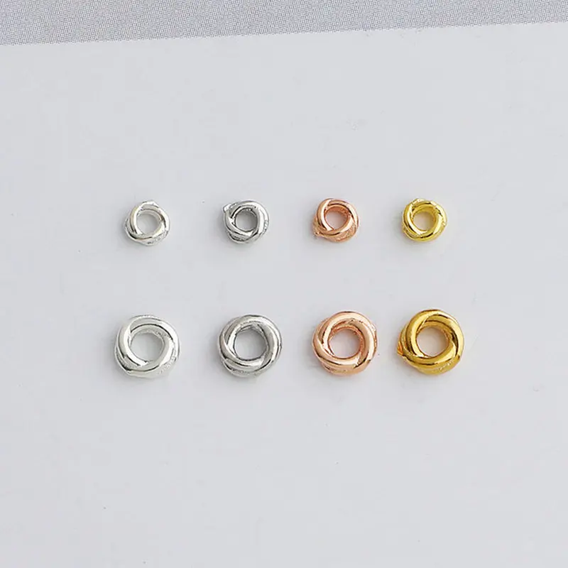 Бусины из серебра 3/4 2 мм 10 шт