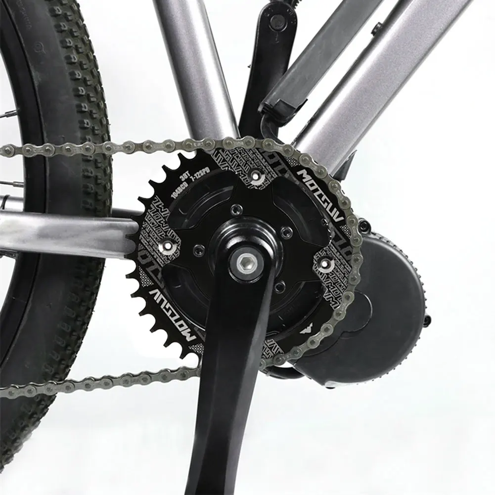 New Electric Bike 104BCD Chainring + Adapter 32T/34T/36T/38T Alloy High Quality E-bike Parts For Bafang BBS01/02 Mid Drive Motor