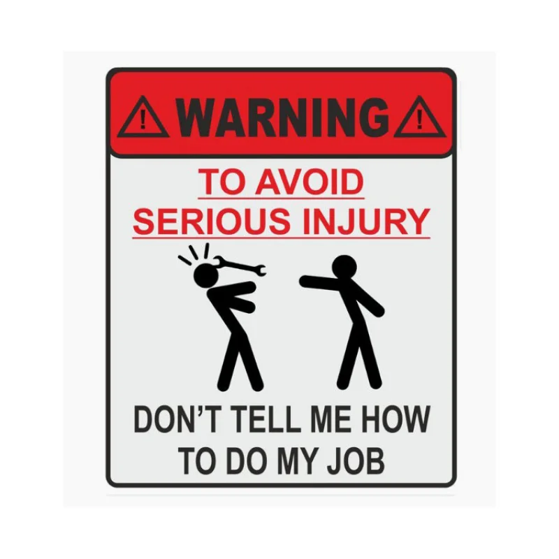 

Автомобильные наклейки предупреждение о сильных травмах не скажите мне, как сделать свою работу Предупреждение ющие наклейки, наклейки