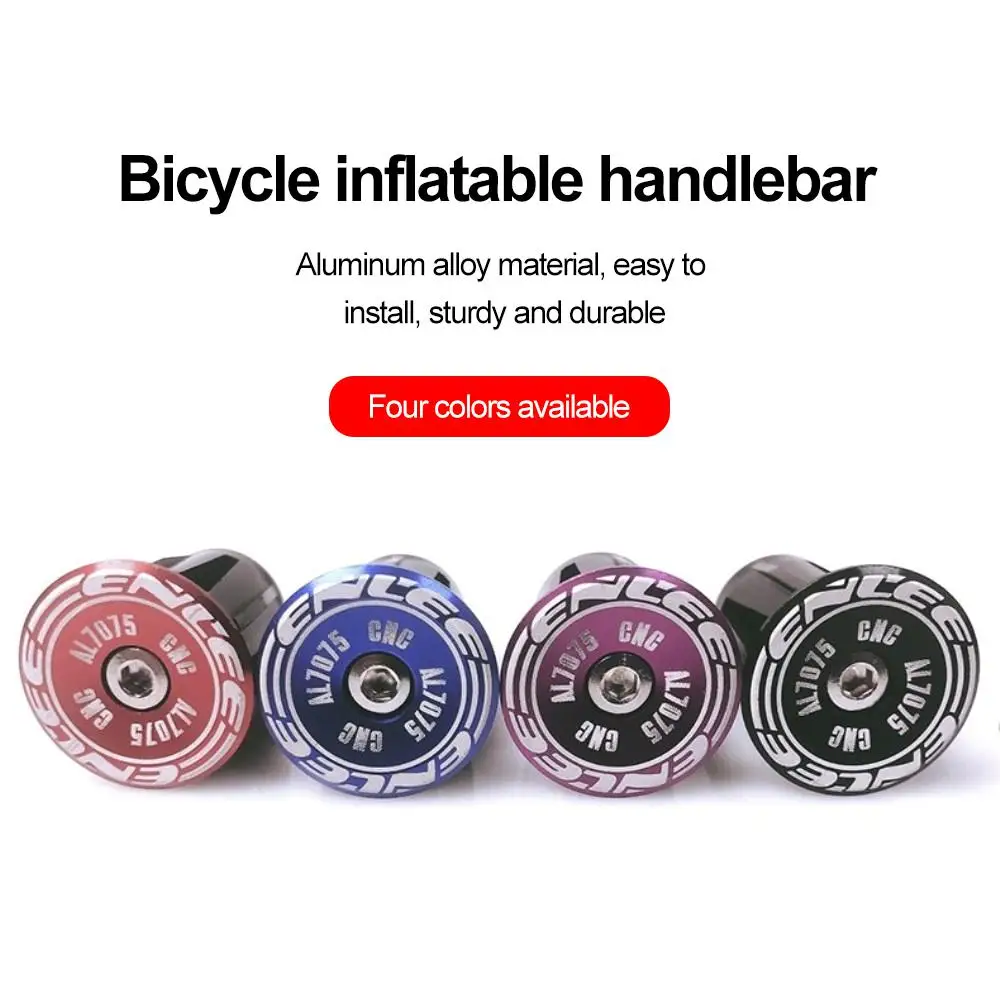 

1 Pair Mountain Road Bike Handlebar End Plugs Aluminum Alloy Handle Bar End Cap BMX MTB Bike Grip Cover Bicycle Accessories 2022