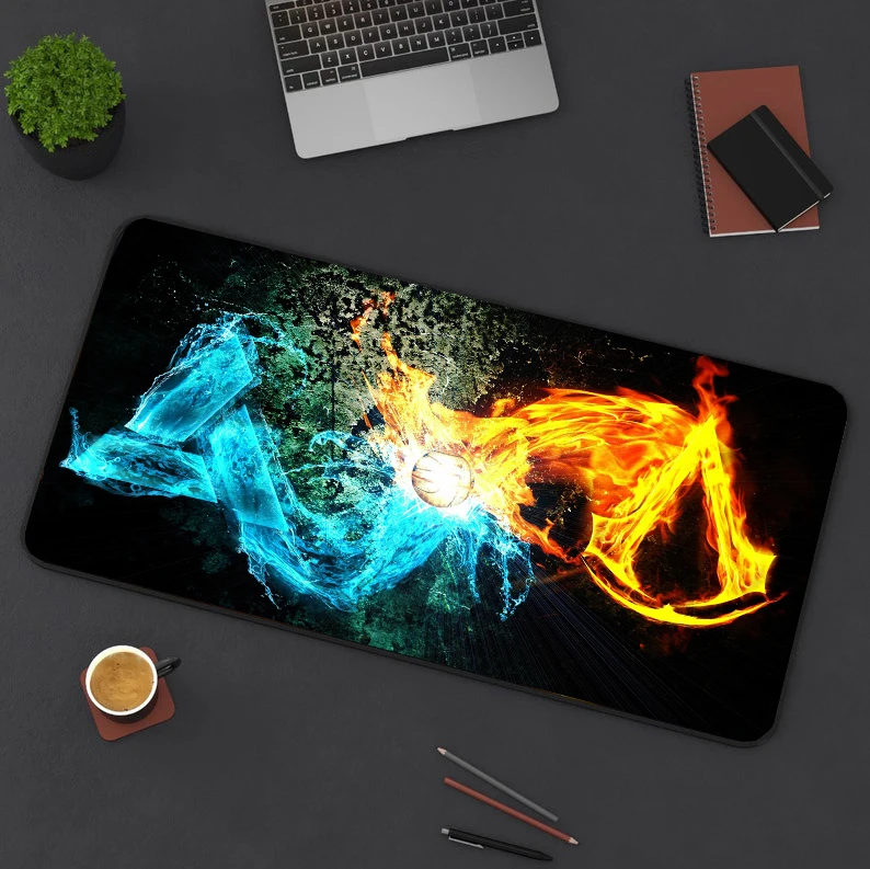 

Ice fire Mouse Pad Xxl Gaming Pc Accessories Large Mousepad Desk Mat Protector Gamer Keyboard Pads Mats Mice Keyboards Computer
