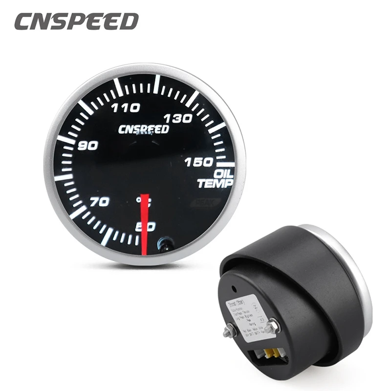 CNSPEED 2-дюймовый 52 мм Автомобильный 12 В датчик температуры масла 50-150 ℃ Стандартный