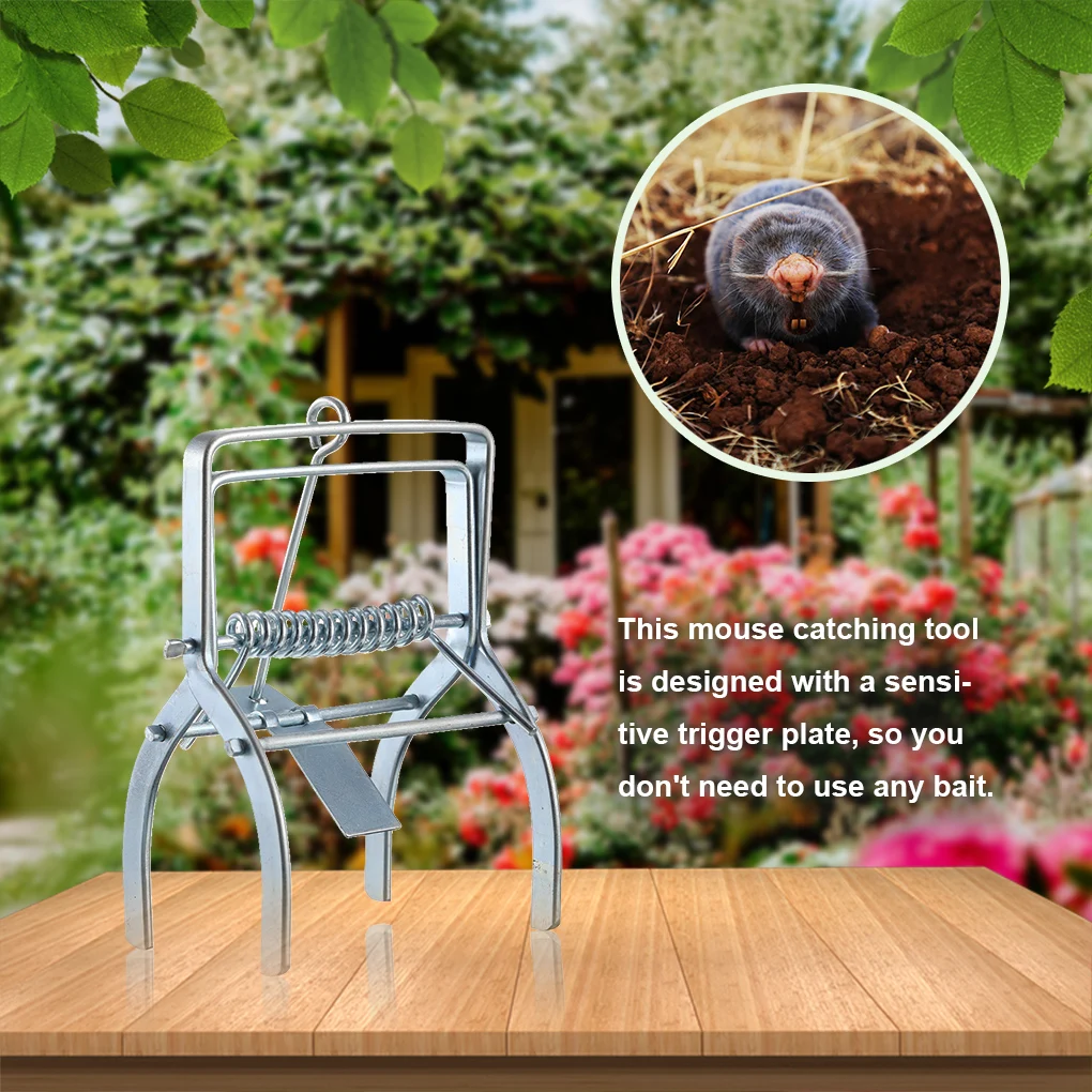 

Outdoor Garden Rat Metal Catcher Tunnel Reusable Portable Mouse Catching Device Pest Eliminator Gardening Supplies