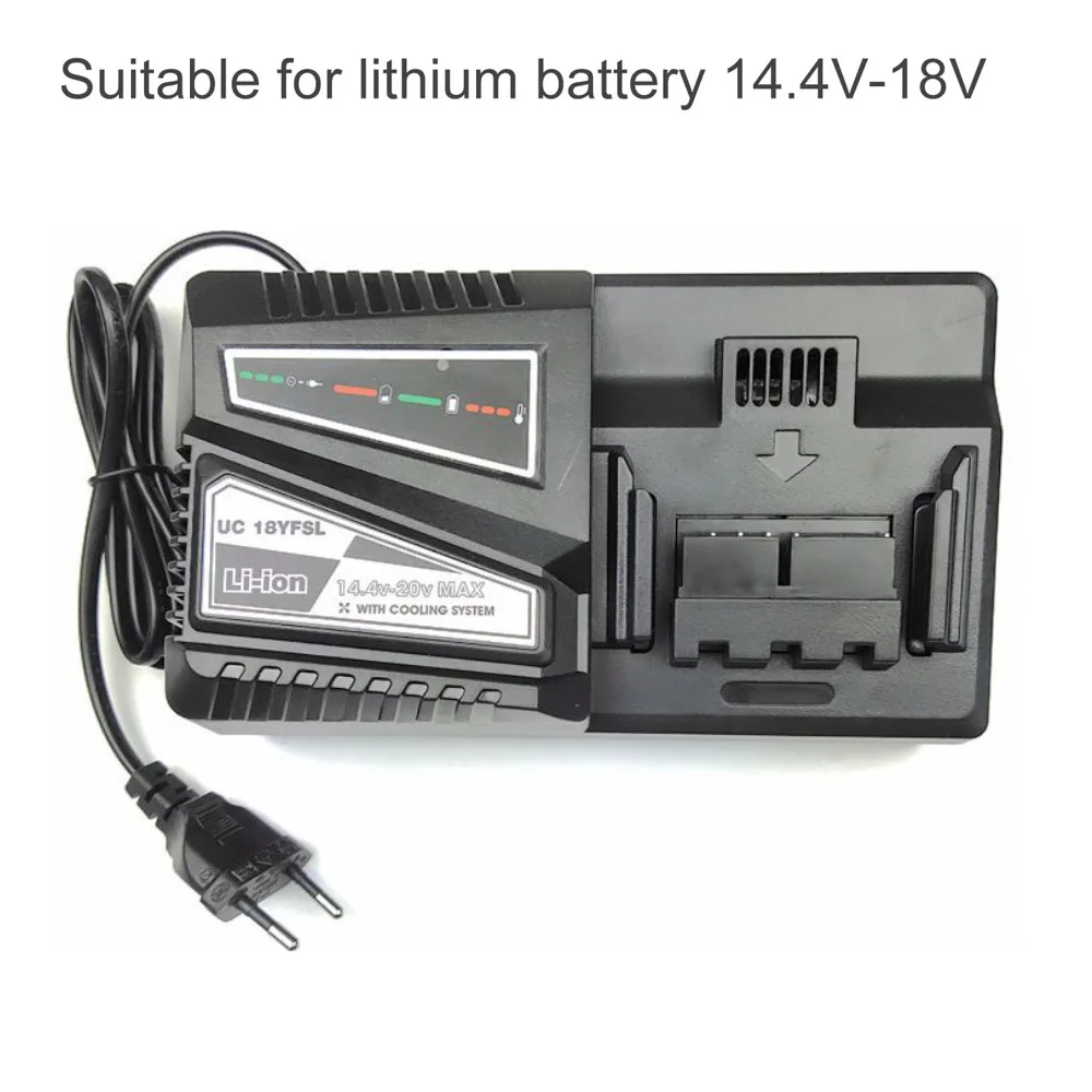 UC18YSFL Li-ion Battery Charger Charging Current 4.5A For Hitachi Electric Drill Screwdriver 14.4V 18V BSL1415 Series Tool