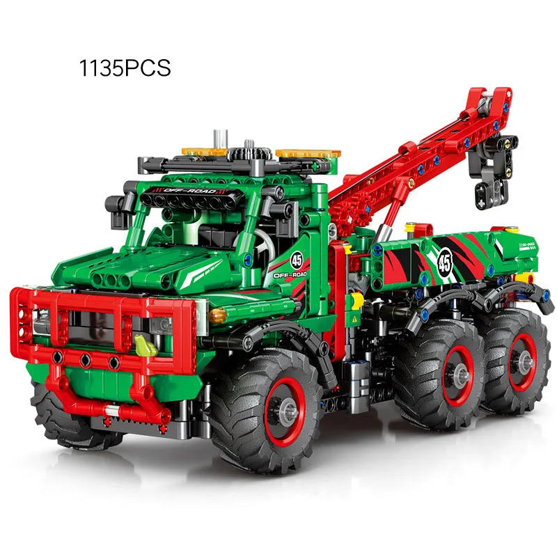 

Technical App Rc Vehicle Moc Build Block Radio 2.4ghz Remote Control Model Toys All Terrain Boom Engineering Truck Figures Brick