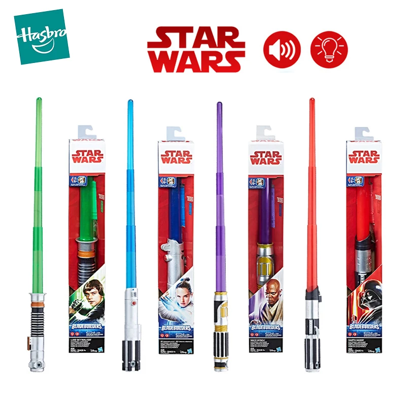 

Hasbro Star Wars Electronic Lightsaber Luke Skywalker Rey Darth Vader Mace Windu Animation Peripheral Cosplay Toys for Kids Gift