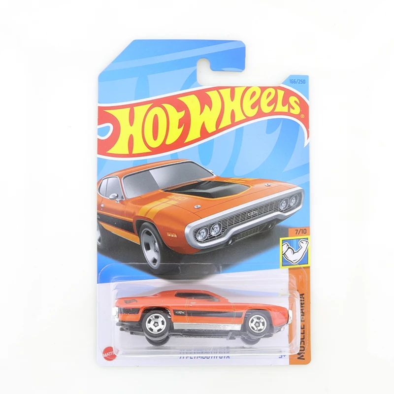 

2023 Hot Wheels 71 PLYMOUTH GTX #166/250 Muscle Mania 7/10 Mini Alloy Coupe 1/64 Metal Diecast Model Car
