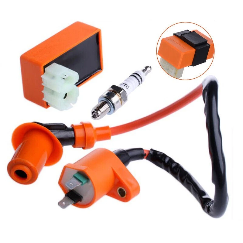 Катушка зажигания CDI 6OIN RacingPerformance, Свеча зажигания, подходит для GY6 50cc/125cc/150cc/A7TC ATV мопедов скутеров