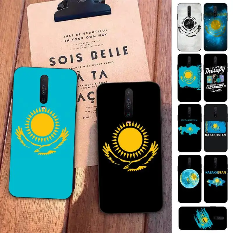 

Kazakhstan Flag Phone Case for Redmi 5 6 7 8 9 A 5plus K20 4X S2 GO 6 K30 pro