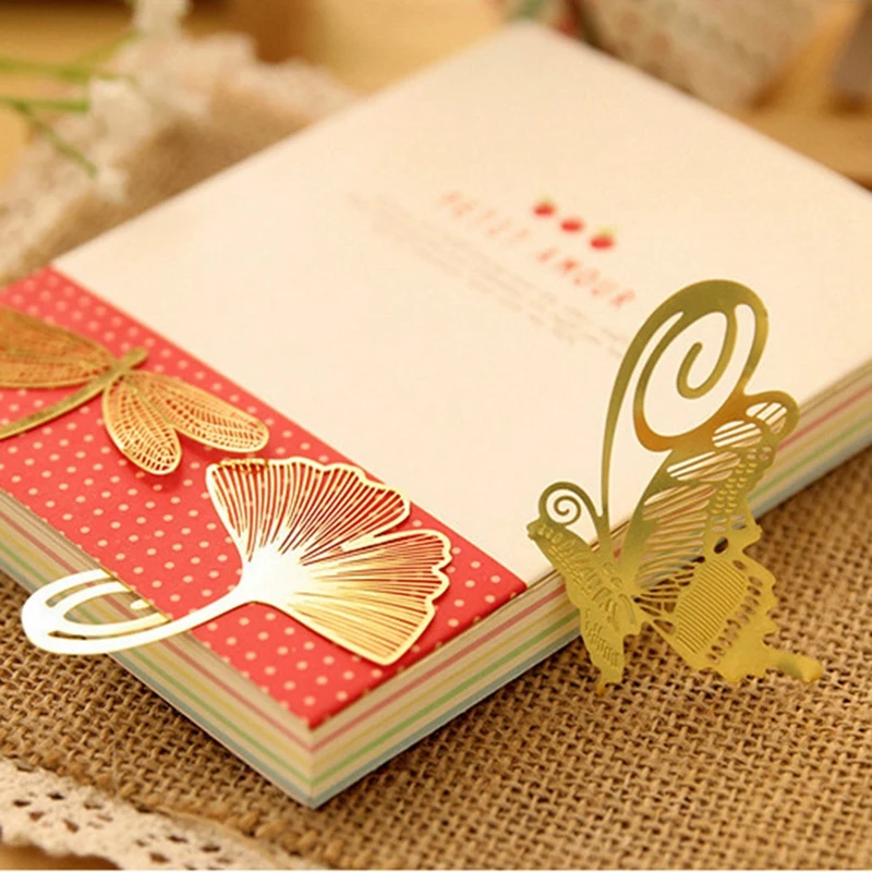 

Pack Of 16 Cute Cartoon Art Metal Gold Bookmarks Bookmark Reading New Novelty