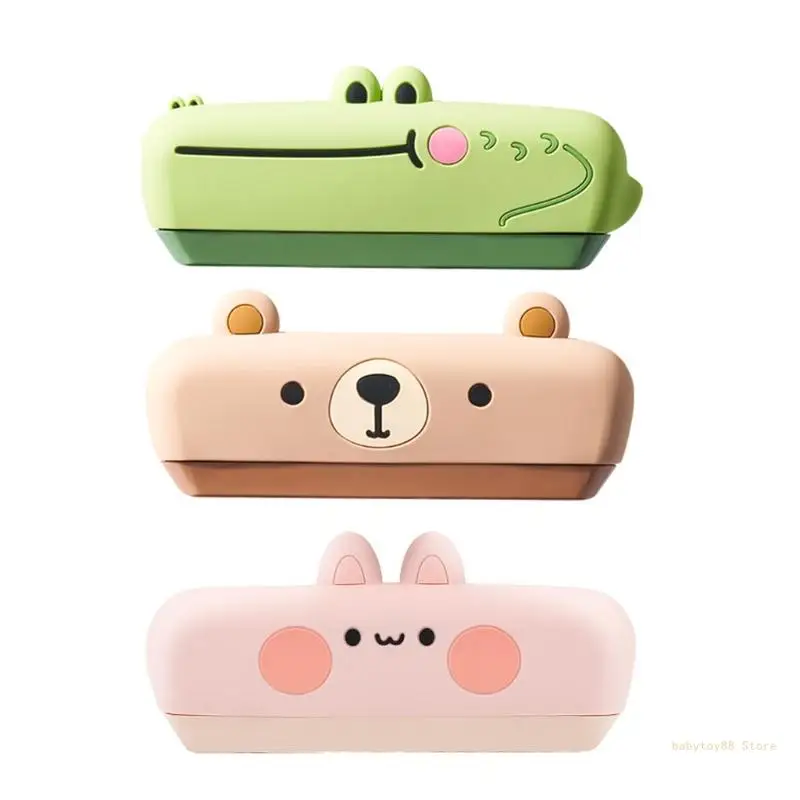 

Y4UD Harmonica for Kids 16 Holes Silicone Mouth Organ Montessori Music Educational Toy Wind Instrument Cartoon Musical Gift