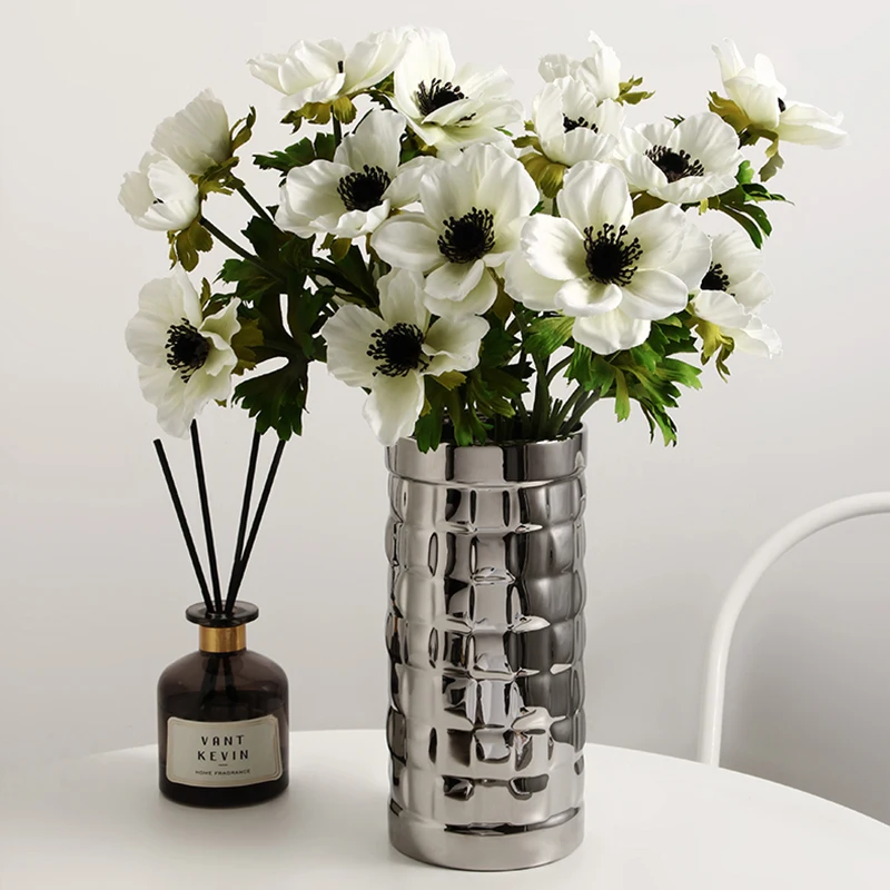

Nordic Modern Art Vase Ceramique Artificial Flowersminimalist Luxury Wedding Table Vase Decoration Jarrones Home Decor Items