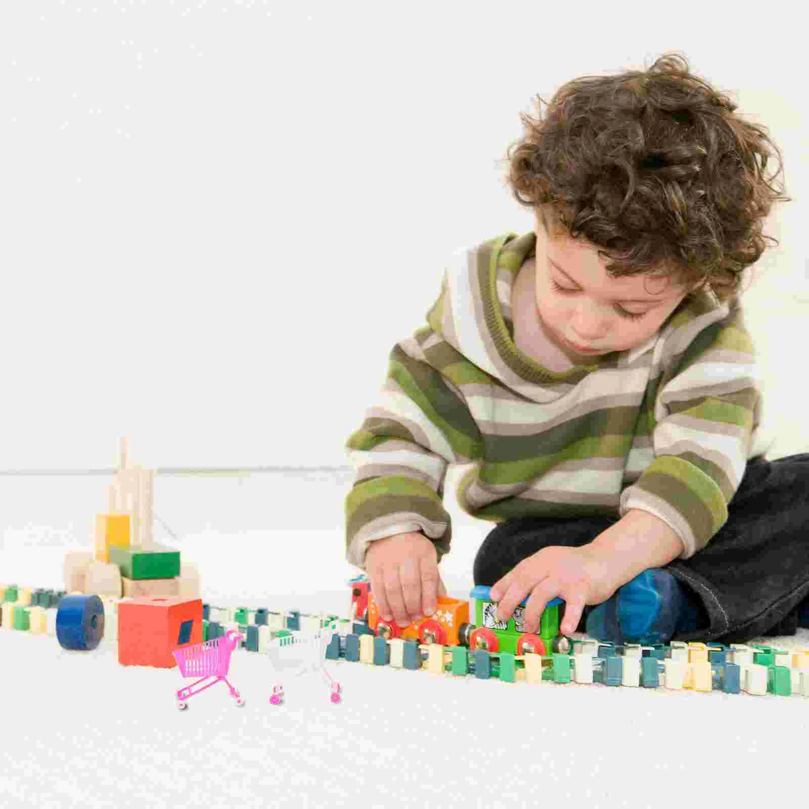 10 шт. мини-корзина для покупок игрушка ролевых игр детская тележка имитация