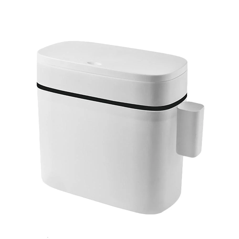 

Корзина для туалетной бумаги со швом, контейнер для мусора, многоразовый контейнер для мусора в скандинавском стиле, белый пластиковый офисный