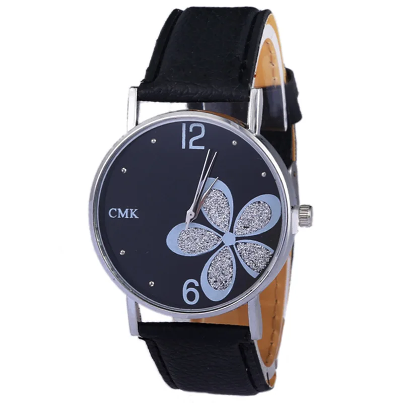 

Watches Women Fashion Leather Strap Flower Female Clock Ladies Quartz Wrist Watch Montre Femme Relogio Feminino