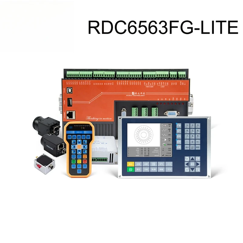 Оригинальный волоконный лазерный контроллер Ruida RDC6563FG-LITE с автоматической