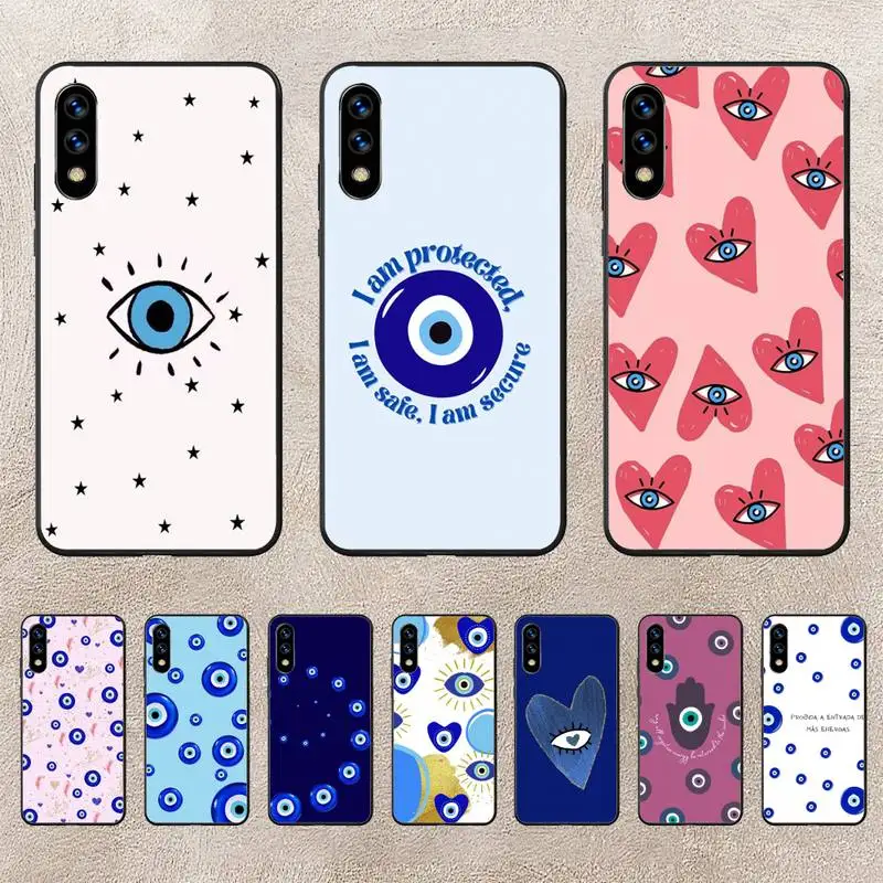 

Turkish Lucky Blue Evil Eye Abstract Phone Case For Huawei P10 P20 P30 P50 Lite Pro P Smart Plus Cove Fundas