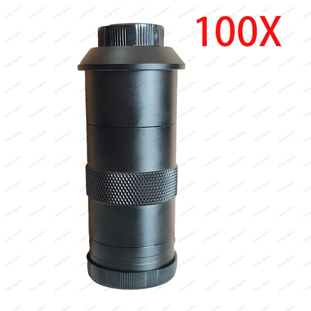 

Регулируемый объектив с креплением C 100X 180X 120X 150X 300X увеличение 0,7X ~ 4,5X для HDMI USB промышленной видеомикроскопической камеры