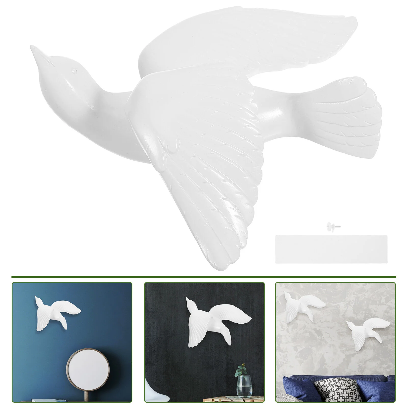 

Light House Decorations Home Pendant Bird Ornament Wall Bedroom Porch White Pvc Enamel