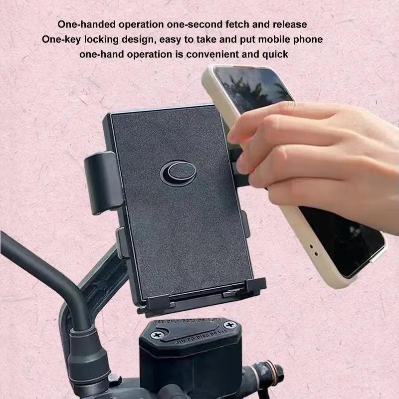 

Electric Bike Phone Holder Motorcycle/Bicycle Mount Rider Exclusive Phone Holder Car Mounted Shockproof Phone Bracket Electric