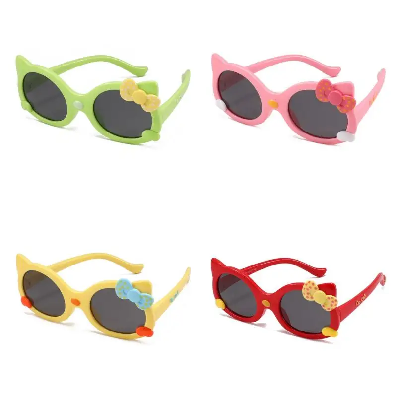 Anime Sanrio Hello Kitty Fashion Sunglasses Glasses Props Sunglasses Student Girls Cute Cartoon Sunglasses Sunshade Mirror Gift