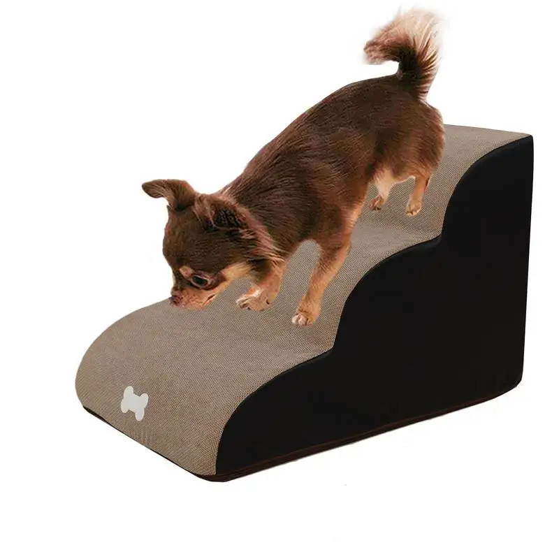 

3 Tiers Steps Dog Stairs For Small Dogs Cats House Ramp Ladder Non-slip Removable Washable Ladder For Dogs Cats Dog Ladders