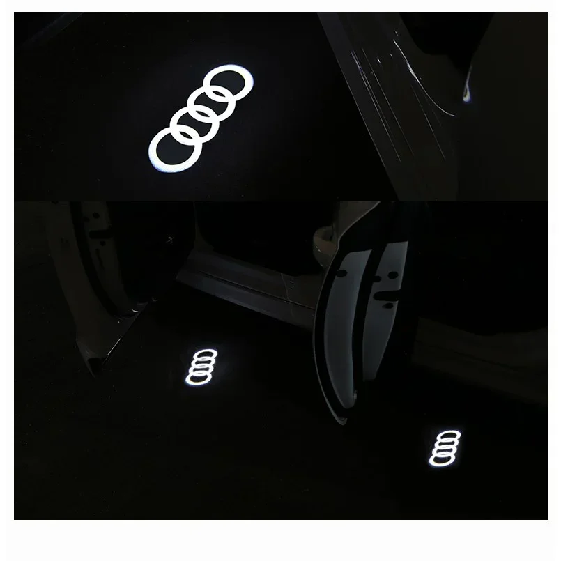 

2/4 шт. Audi светодиодный светильник для проектора двери автомобиля для Audi A1 A3 A4 A5 A6 Q7 TT B5 B6 B7 B8 C5 C6 C7 8L Courtesy SLine logo