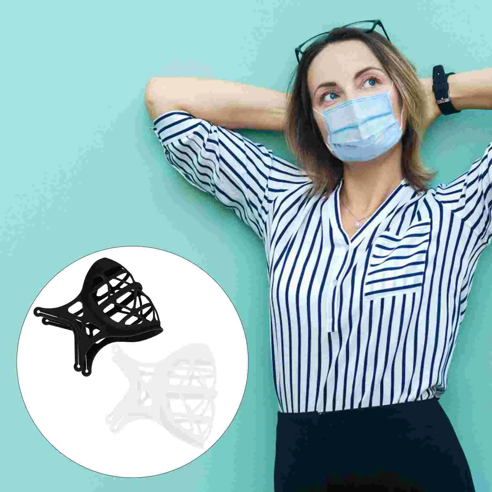 

Support Frame Inner Lipstick Bracket Facenose Cool Strap Mouth Protector Hook Breathe Ear Cup Protection Pads Makeup Cover