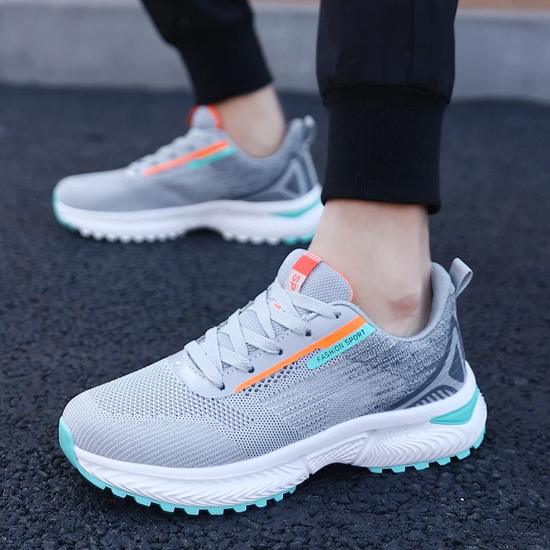 Men's Golf Shoes Outdoor Sports Shoes Men's Mesh Breathable Golf Shoes Non Slip Fitness Training Golf Jogging Walking Shoes