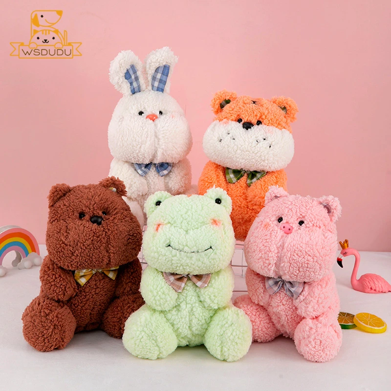 Милые плюшевые игрушки в виде животных кролик медведь тигр лягушка свинья