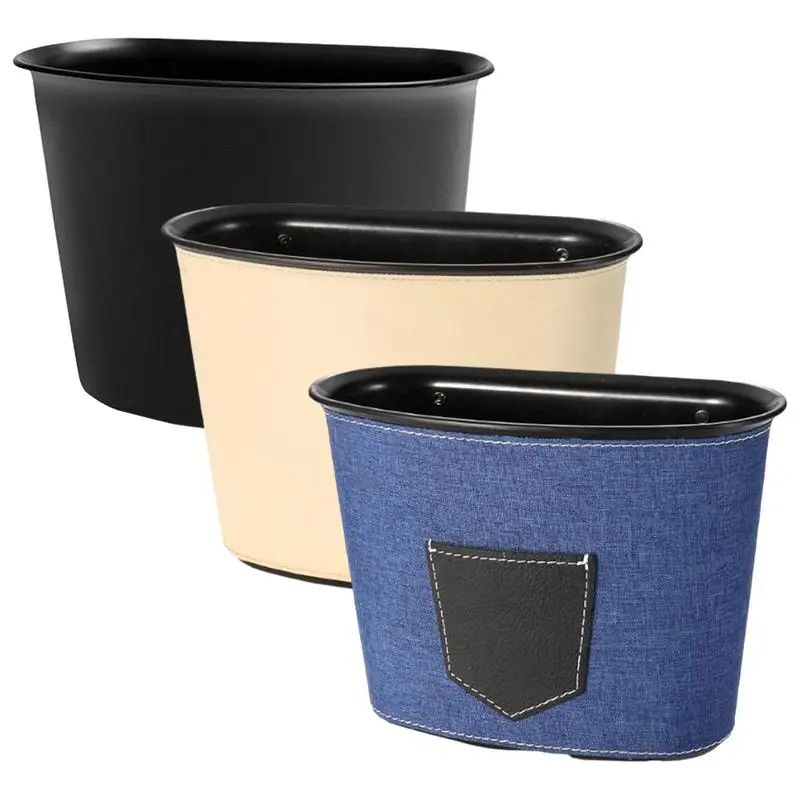 

Мусорная корзина для автомобиля, водонепроницаемая кожаная мусорная корзина для авто, такси, фургона, кроссовера