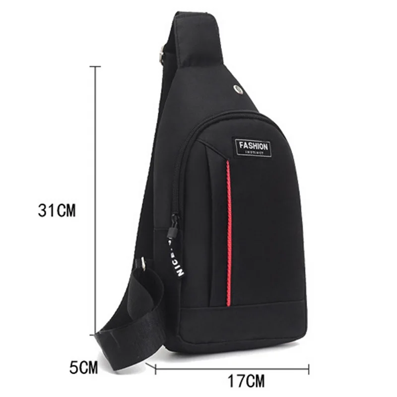 Men Shoulder Bags Nylon Waist Pack Sling Bag Crossbody Outdoor Sport Shoulder Chest Daily Picnic Canvas Messenger Bag