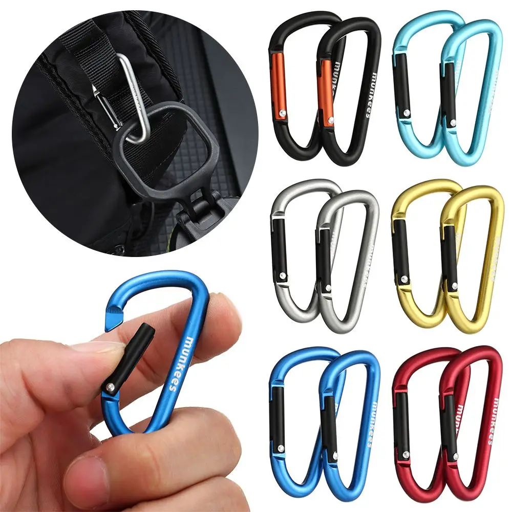 

2 шт., D-образные карабины из алюминиевого сплава