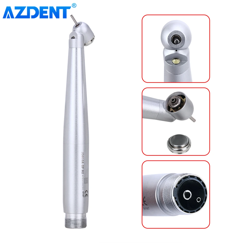 AZDENT Dental 45-градусный светодиодный высокоскоростной наконечник электронный