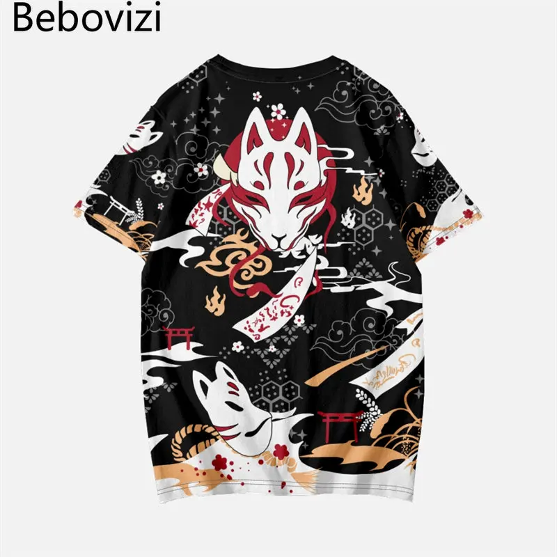 

Повседневные Дышащие Топы с коротким рукавом, футболки, уличная одежда, футболки в японском стиле с аниме принтом, лето 2023, мужские Модные сетчатые футболки