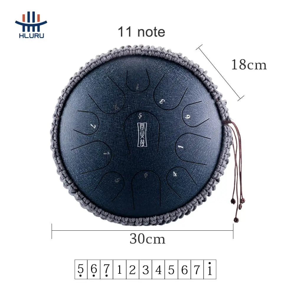 13 Inch Drum 11 Tone Steel Tongue Drum With Padded Drum Bag And A Pair Of Mallets huedrum Yoga Meditation 2022 NEW enlarge
