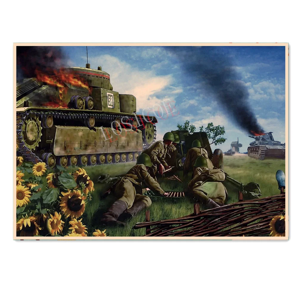 

Imperial Artillery Tank Vintage Military Art Poster Wall Sticker WW II GER Wehrmacht Panzer Weapon Poster Retro Print Painting