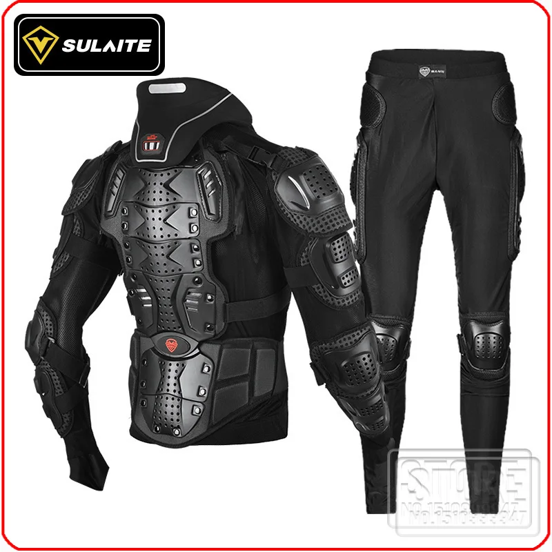 

Motorcycle Anti-fall Armor Suit Off-road Rider Protective Gear Motocross Riding Kneepads Elbow Chest Protector Neck Guard Suit